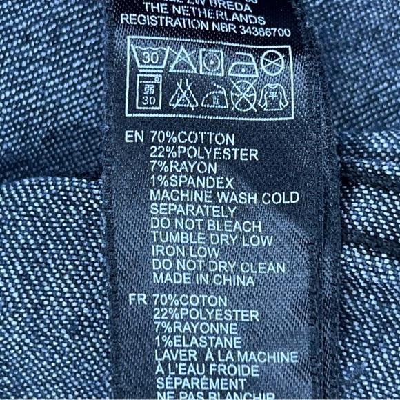 SIZE 26 FOREVER 21 DARK BLUE SKINNY JEANS DENIM STRETCH - Picture 11 of 11